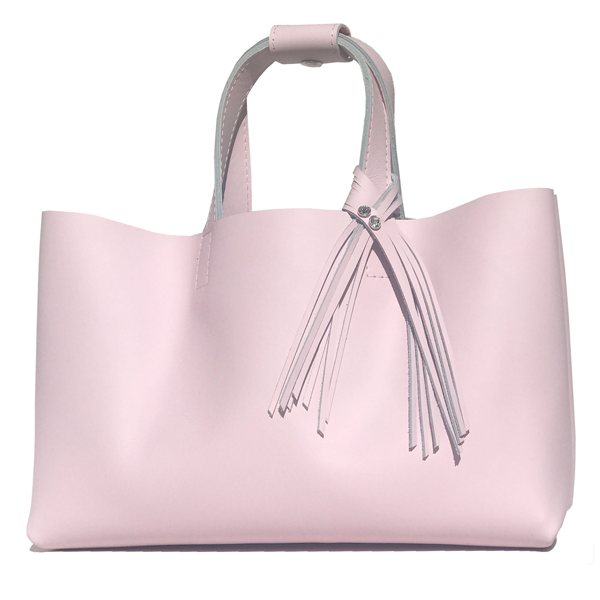Bags Made in California - Large Pretty Pink Leather Tote 67 – Fringe Design