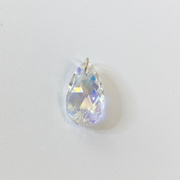 14 Karat Gold Large Pear Crystal Pendant Collection