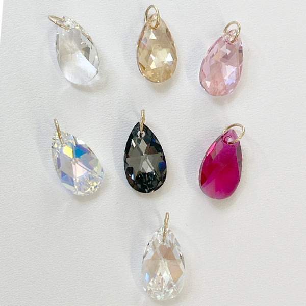 14 Karat Gold Classic Crystal Pendant Collection