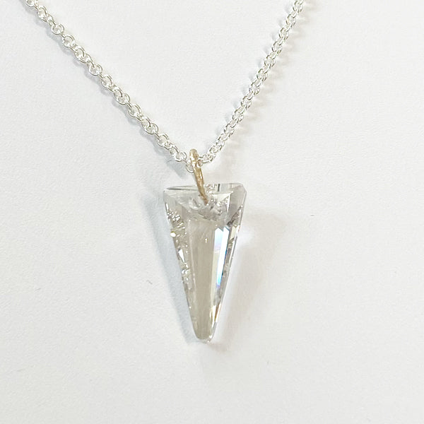 14 Karat Gold Crystal Spike Pendant Collection with Argentium Silver Chain - Barely There
