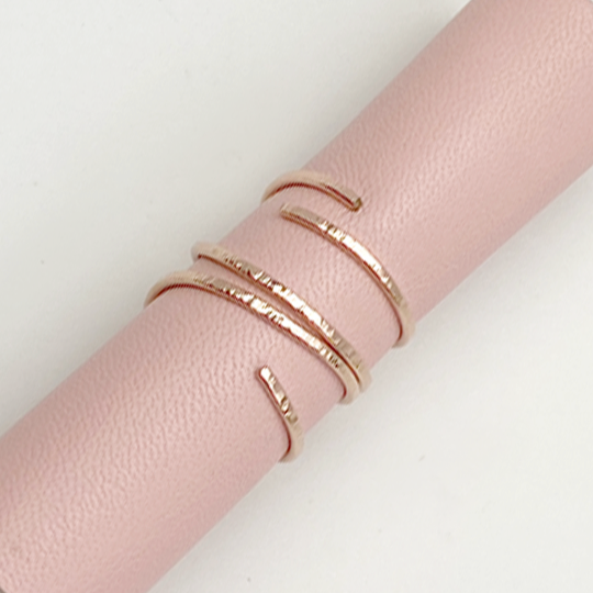 Versatile Sculpted Open Stack Ring Collection - Sets in Sterling or 14k Gold