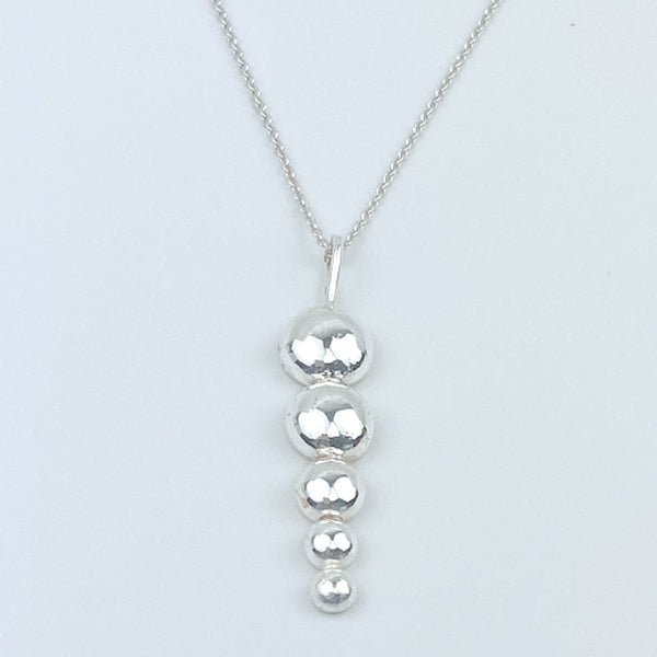 Argentium Silver Necklace with Large Pendant - Classic