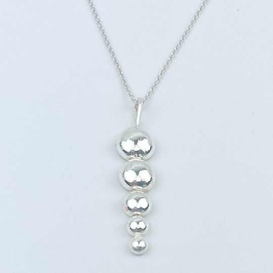 Argentium Silver Necklace with Large Pendant - Classic