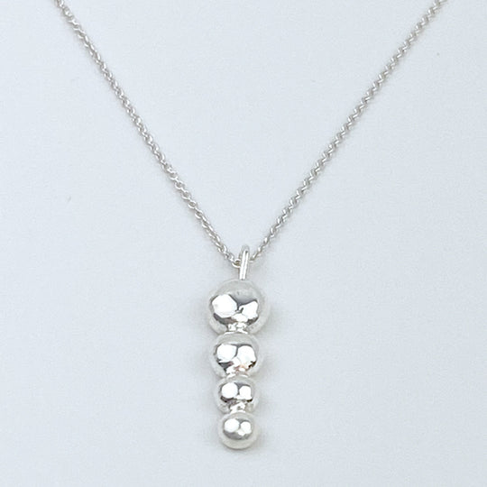 Argentium Silver Necklace with Medium Pendant - Classic