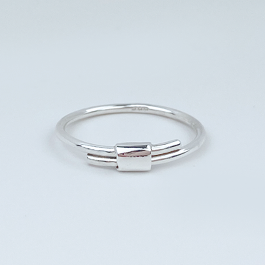 Argentium Silver Rings - Dainty Elegance Size 9.5