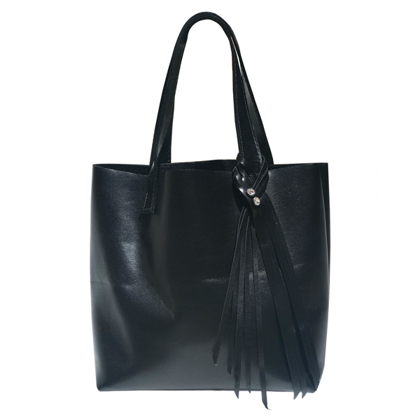 Italian Leather Fringe Tote 51 - Strap Holder