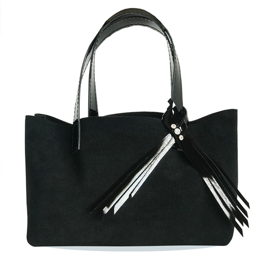 Bags Made in California  - Long Silk Suede Tote Bag 71 – 3 Crystals
