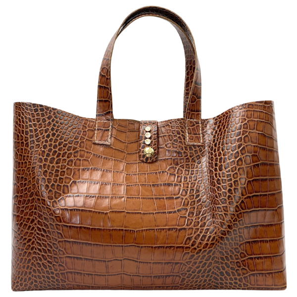 Italian Leather Ultra Light-Weight Tote - Carry Bag 103