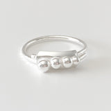 Argentium® Silver Caviar Ring Collection - Caviar Cluster