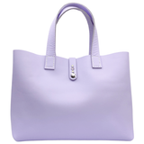 Lavender Leather Tote - Office Bag 87