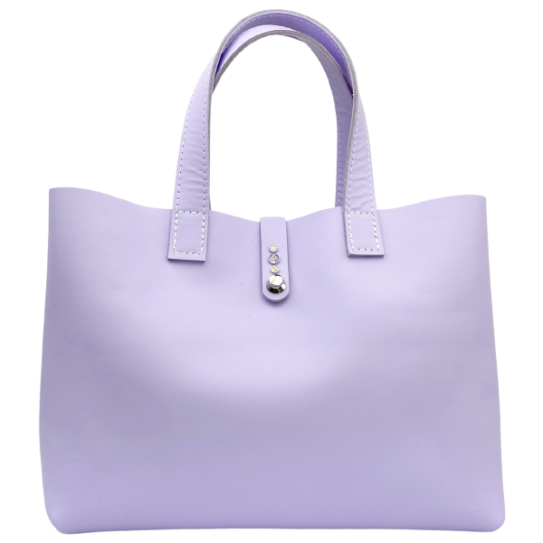 Lavender Leather Tote - Office Bag 87 – MONOLISA