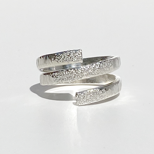Sterling Silver Ring - Textured Goddess