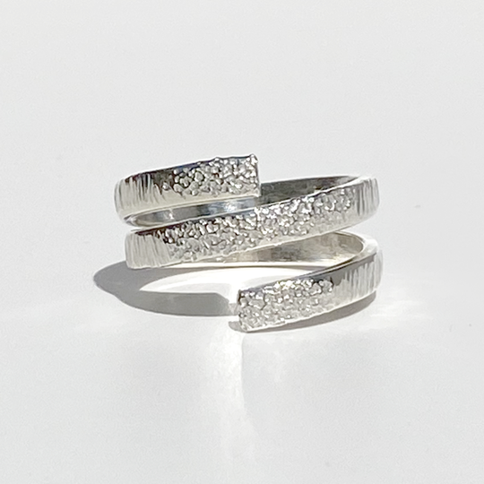 Sterling Silver Ring - Textured Goddess
