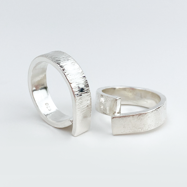 Ultra Modern Traditional Sterling Ring Band Collection