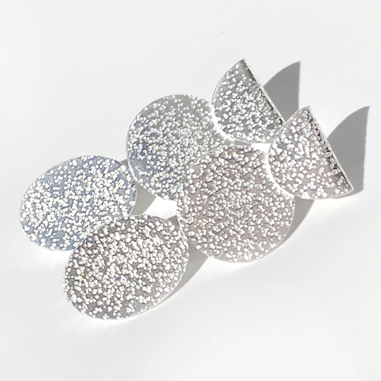 Argentium Silver Modern Design Earrings Collection - Pebble | Jewelry Made in California