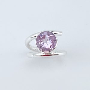 935 Silver Pink Amethyst Ring - Extravagant