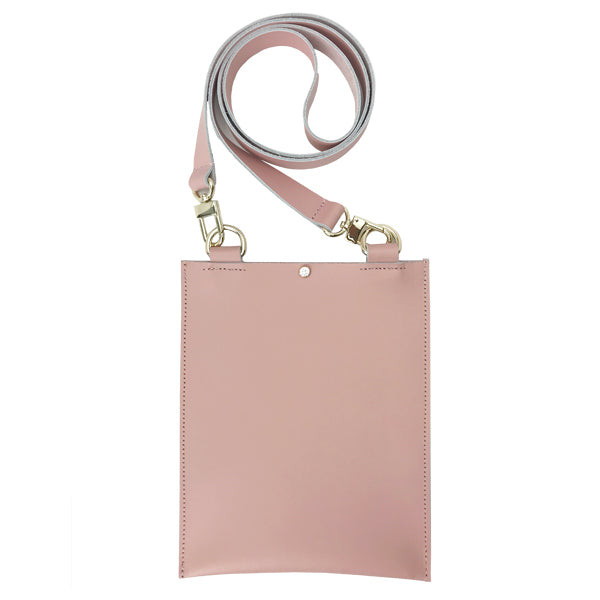 Pink Leather Cell Bag 1 – Featuring Crystals