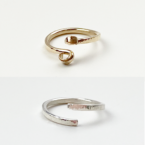 Versatile Sculpted Open Stack Ring Collection - Sets in Sterling or 14k Gold