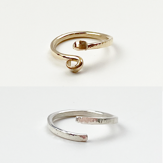 Versatile Sculpted Open Stack Ring Collection - Sets in Sterling or 14k Gold