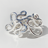 Argentium® Silver Hand Sculpted Goddess Ring Collection -Flower Goddess | Size 9.25