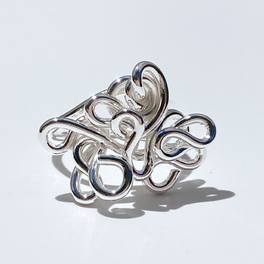 Argentium® Silver Hand Sculpted Goddess Ring Collection - Beauty Goddess | size 8.5