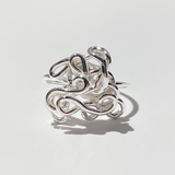 Argentium® Silver Hand Sculpted Goddess Ring Collection - Dainty Goddess | Size 9