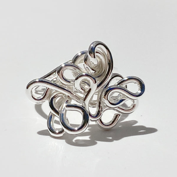Argentium® Silver Hand Sculpted Goddess Ring Collection - Beauty Goddess | size 8.5