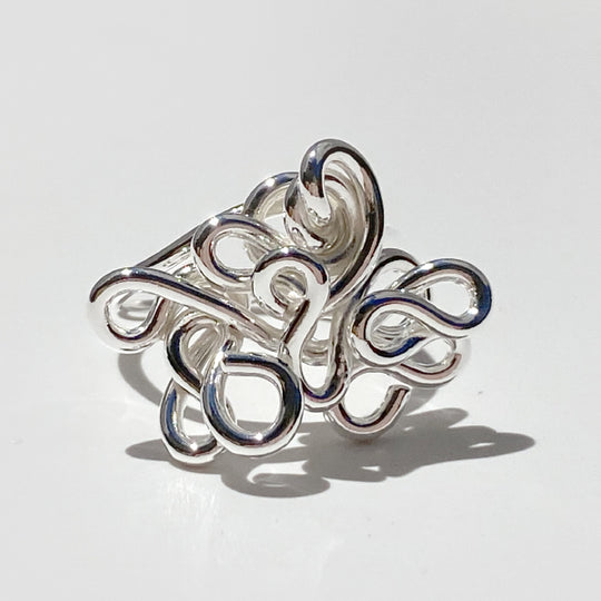 Argentium® Silver Hand Sculpted Goddess Ring Collection - Beauty Goddess | size 8.5