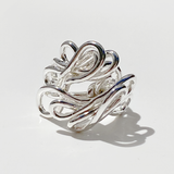 Argentium® Silver Hand Sculpted Goddess Ring Collection -Large Goddess | Size 6.25
