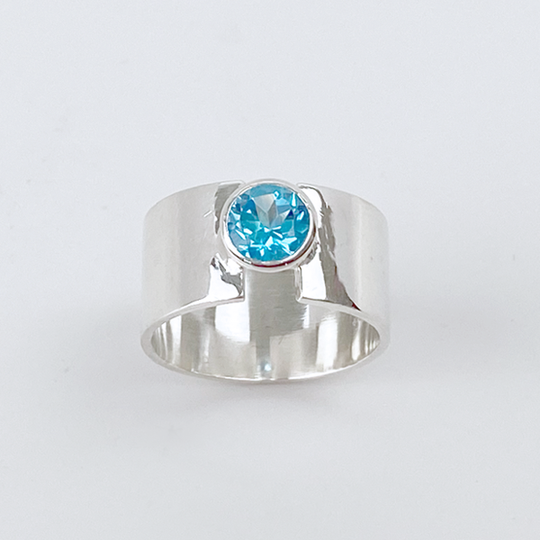 Sterling Silver Topaz Ring - Something Blue