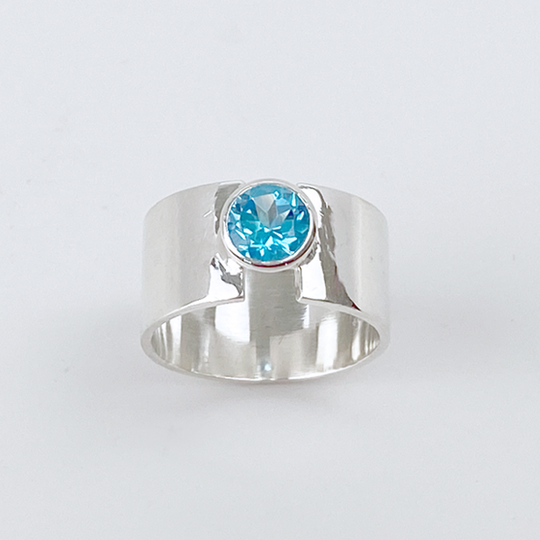 Sterling Silver Topaz Ring - Something Blue
