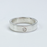 Sterling Gemstone Ring Band - Simple Elegance