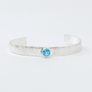 Sterling Silver Topaz Bracelet - Pretty Blue