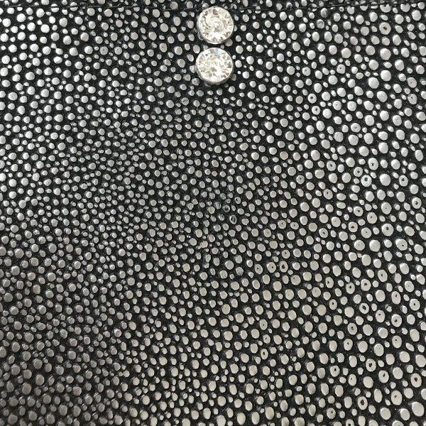 Extra Tall Leather Stingray Strap Bag 29 – 2 Crystals