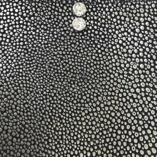 Extra Tall Leather Stingray Strap Bag 29 – 2 Crystals