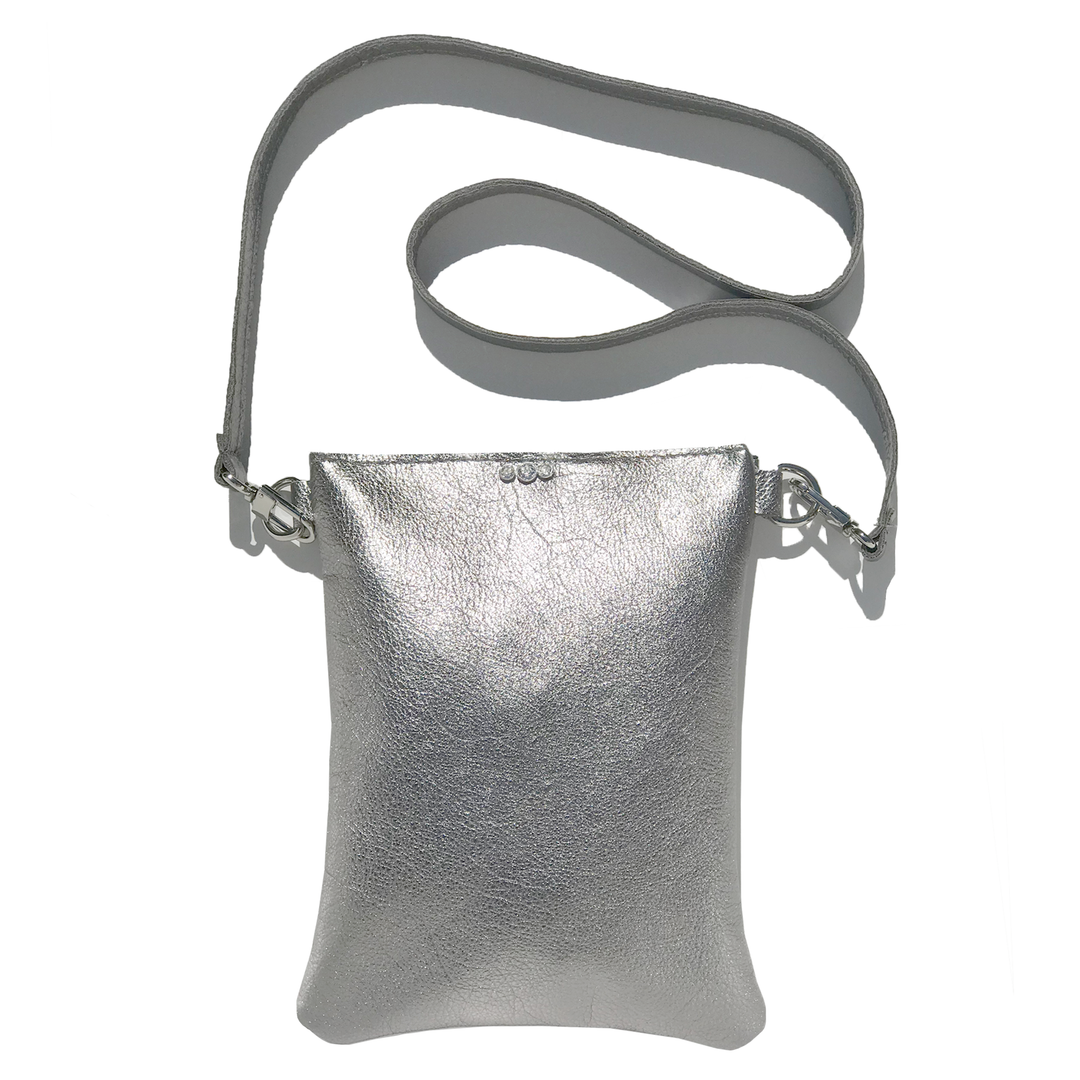 Metallic Leather Strap Bag 40