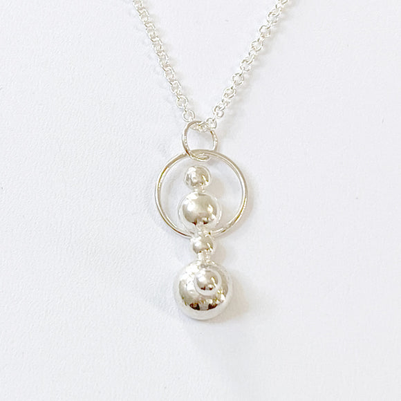 Agentium® Silver Necklace with Pendant - Large Caviar Dreams