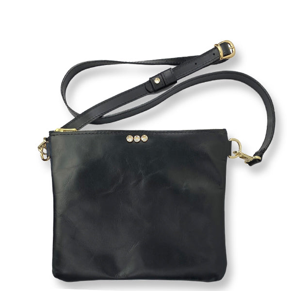 Italian Leather On The Go Crossbody Bag - #104