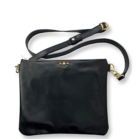 Italian Leather On The Go Crossbody Bag - #105