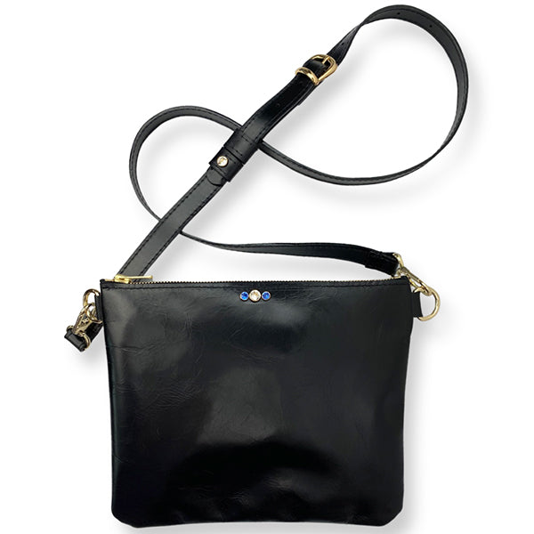 Italian Leather On The Go Crossbody Bag - #111