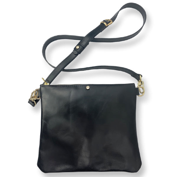 Italian Leather On The Go Crossbody Bag - #112