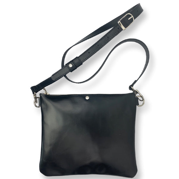 Italian Leather On The Go Crossbody Bag - #113